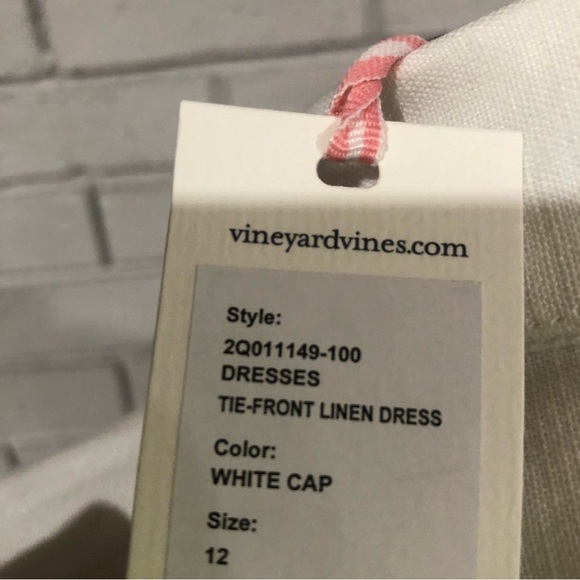 Vineyard Vines Women’s Tie Front Linen Blend Dress - Picture 9 of 9
